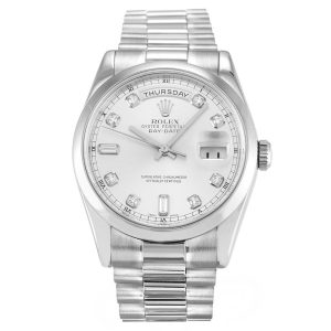 Rolex Day-Date II Silver 218239 - Image 3