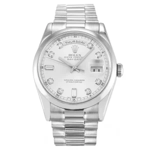 Rolex Day-Date Silver 118209 - Imagen 4