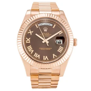 Rolex Day-Date II Chocolate 218235 - Imagen 4