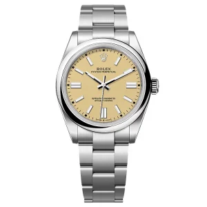 Super Clone Rolex Oyster Perpetual 277200 Beige Dial - Image 7