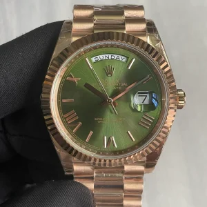 Vista alternativa de Super Clone Rolex Day-Date Olive Dial 128235 36 mm