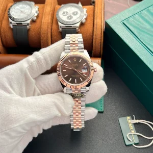 Super Clone Rolex Datejust Chocolate Dial 126331 Jubilee 41 mm - Image 8