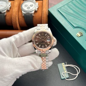 Super Clone Rolex Datejust Chocolate Dial 126331 Jubilee 41 mm - Image 6