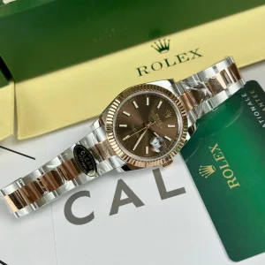 Super Clone Rolex Datejust Chocolate Dial 126331 Oyster 41 mm - Imagen 11