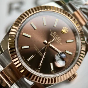 Super Clone Rolex Datejust Chocolate Dial 126331 Oyster 41 mm - Imagen 9