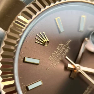 Super Clone Rolex Datejust Chocolate Dial 126331 Oyster 41 mm - Imagen 8