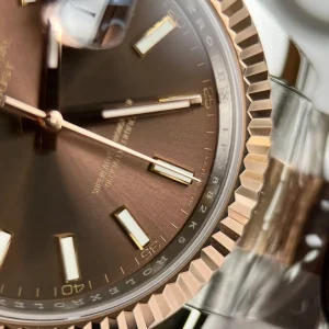 Super Clone Rolex Datejust Chocolate Dial 126331 Oyster 41 mm - Imagen 7