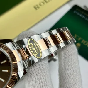 Super Clone Rolex Datejust Chocolate Dial 126331 Oyster 41 mm - Imagen 6