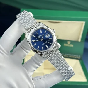 Alternative view of Rolex Datejust Blue Dial 126334 Jubilee 41 mm