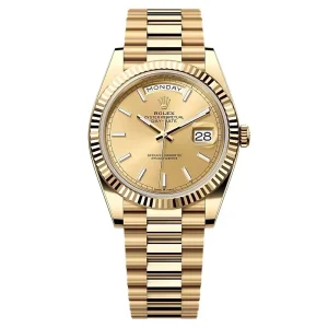 Super Clone Rolex Day-Date II Champagne Dial 228238 40 mm