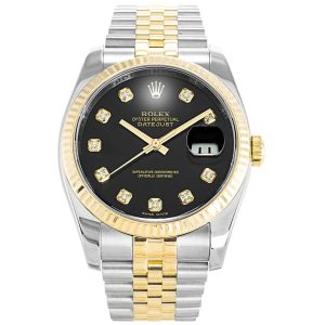 Rolex Datejust Two Tone Black - Image 4