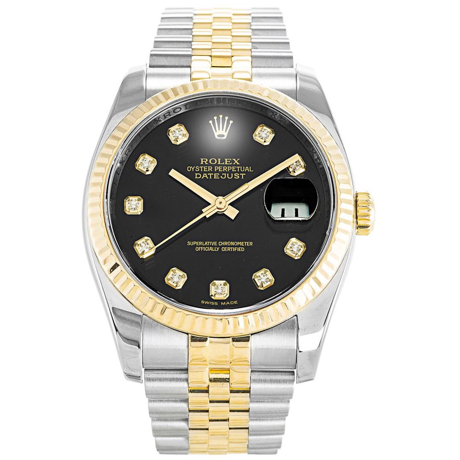 Rolex Datejust Two Tone Black - Image 4