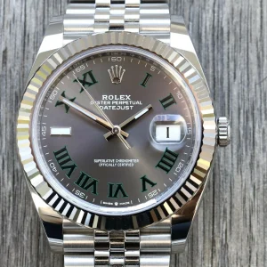 Rolex Datejust Rhodium Dial 126334 “Wimbledon” Flutted/Jubilee 41 mm – Bild 11