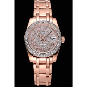Rolex Datejust Diamond Dial And Bezel Pink Gold Case And Bracelet 622836 - Image 2