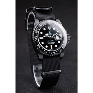 Super Clone Rolex GMT Master II Pro-Hunter Black Fabric Strap Black Dial – Bild 3
