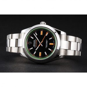Super Clone Rolex Milgauss Black Dial Orange Markings Stainless Steel Case And Bracelet - Image 5
