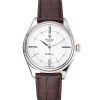 Rolex Cellini White Dial Stainless Steel Case Brown Leather Strap 622839