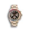 Super Clone Rolex Daytona Rose Gold Rainbow Crystal Bezel 80251