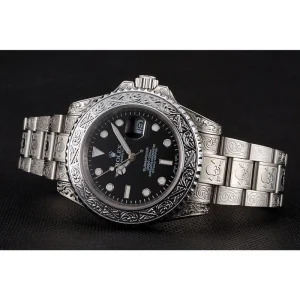 Super Clone Rolex Submariner Skull Limited Edition Black Dial White Case And Bracelet 1454093 - Imagen 5