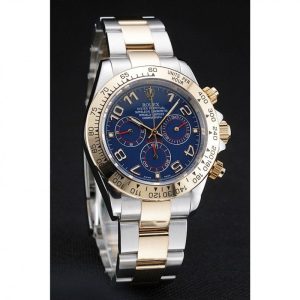Super Clone Rolex Daytona Blue Dial Two Tone Stainless Steel 1454246 - Image 3