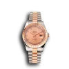 Super Clone Rolex Datejust Rose Gold Dial And Bezel Stainless Steel Case Two Tone Bracelet