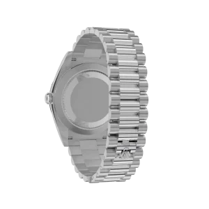 Rolex Day-Date: 40 mm, platinum, ice-blue dial, fluted bezel, President bracelet, m228236-0018 - Image 3
