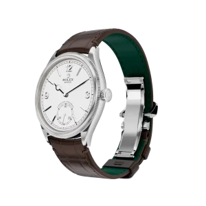 Rolex 1908: 39 mm, yellow gold with an alligator leather strap, m52508-0006 - Image 4