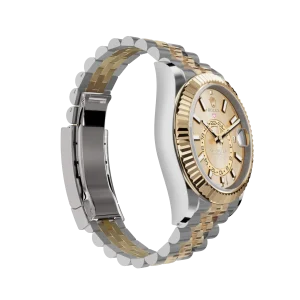Rolex Sky-Dweller: 42 mm, Oystersteel and yellow gold with a champagne-colour dial and a Jubilee bracelet, m336933-0002 - Image 5