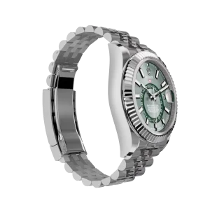 Alternative view of Rolex Sky-Dweller: 42 mm, White gold with a mint green dial and a Jubilee bracelet, m336934-0002