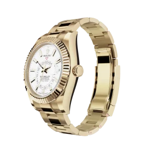 Rolex Sky-Dweller: 42 mm, Yellow gold with an intense white dial and an Oyster bracelet, m336938-0003 - Image 3
