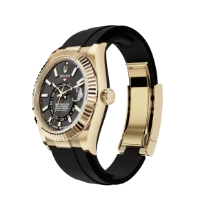 Alternative view of Rolex Sky-Dweller: 42 mm, Yellow gold with a bright black dial and an Oysterflex bracelet, m336238-0002