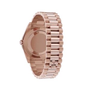 Rolex Day-Date: 40 Everose gold, with a sundust, diamond-set dial, diamond-set bezel and a President bracelet, m228345rbr-0007 - Image 5