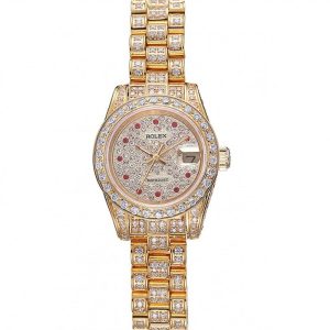 Super Clone Rolex DateJust Diamond Dial Gold 622024 - Image 11