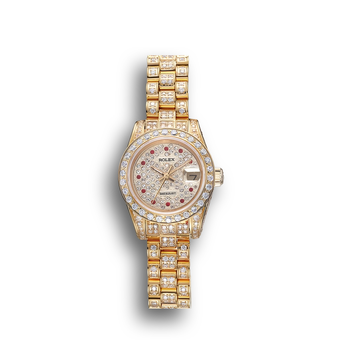 Super Clone Rolex DateJust Diamond Dial Gold 622024