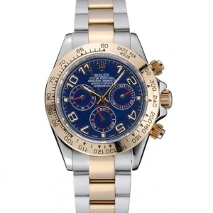 Super Clone Rolex Daytona Blue Dial Two Tone Stainless Steel 1454246 - Image 11
