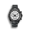 Super Clone Rolex Cosmograph Daytona White And Black Dial Black Stainless Steel Case And Bracelet 1454249