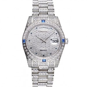 Super Clone Rolex Day-Date Diamonds-SRL183 621613 - Imagen 12