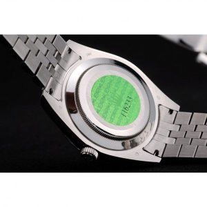 Super Clone Rolex DateJust Stainless Steel Ribbed Bezel Flower Silver Dial 42001 - Image 7