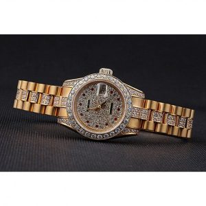 Super Clone Rolex DateJust Diamond Dial Gold 622023 - Image 5