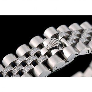 Rolex DayDate Diamond Plated Stainless Steel Bracelet Diamond Plated Dial 41985 – Image 6