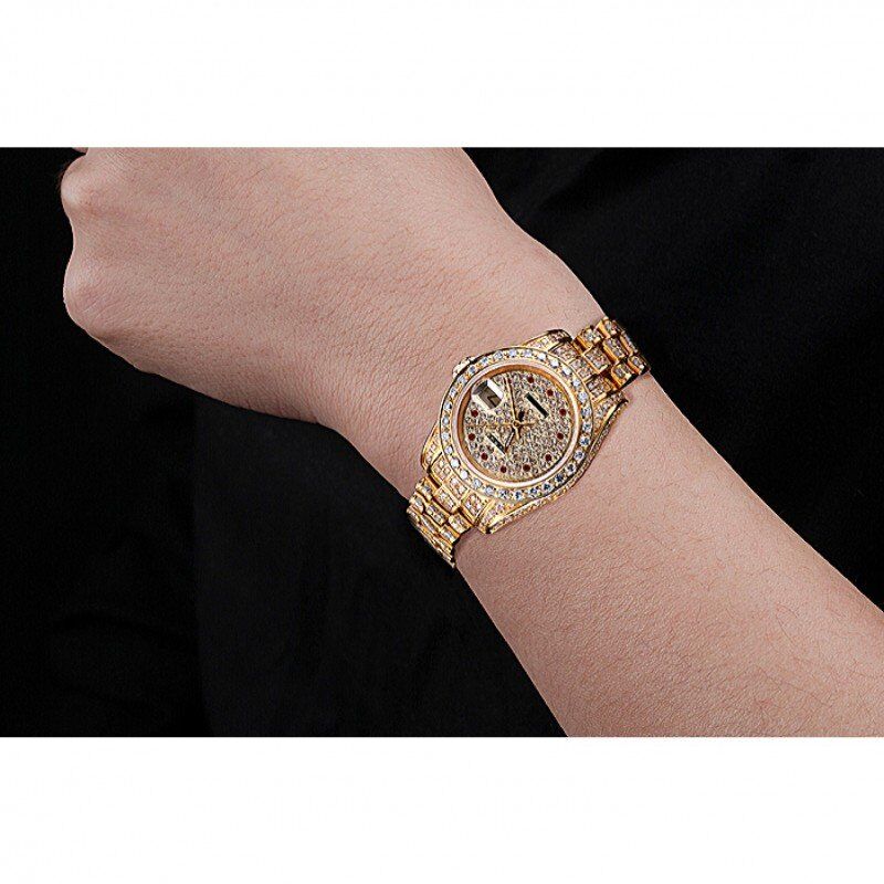 Super Clone Rolex DateJust Diamond Dial Gold 622024 - Image 10