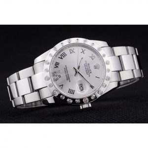 Rolex Datejust Diamond Bezel Silver Dial 7468 - Image 4