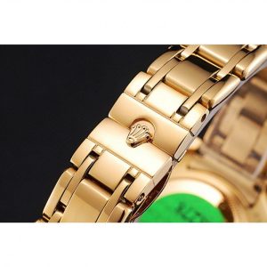 Rolex Datejust Diamond Dial Pink Jewels Bezel Gold Case And Bracelet 622835 – Image 6
