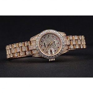 Super Clone Rolex DateJust Diamond Dial Gold 622024 - Image 5