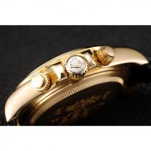 Super Clone Rolex Daytona Lady Gold Case Crystal Studded Bezel Crystal Studded Dial 98238 - Imagen 7