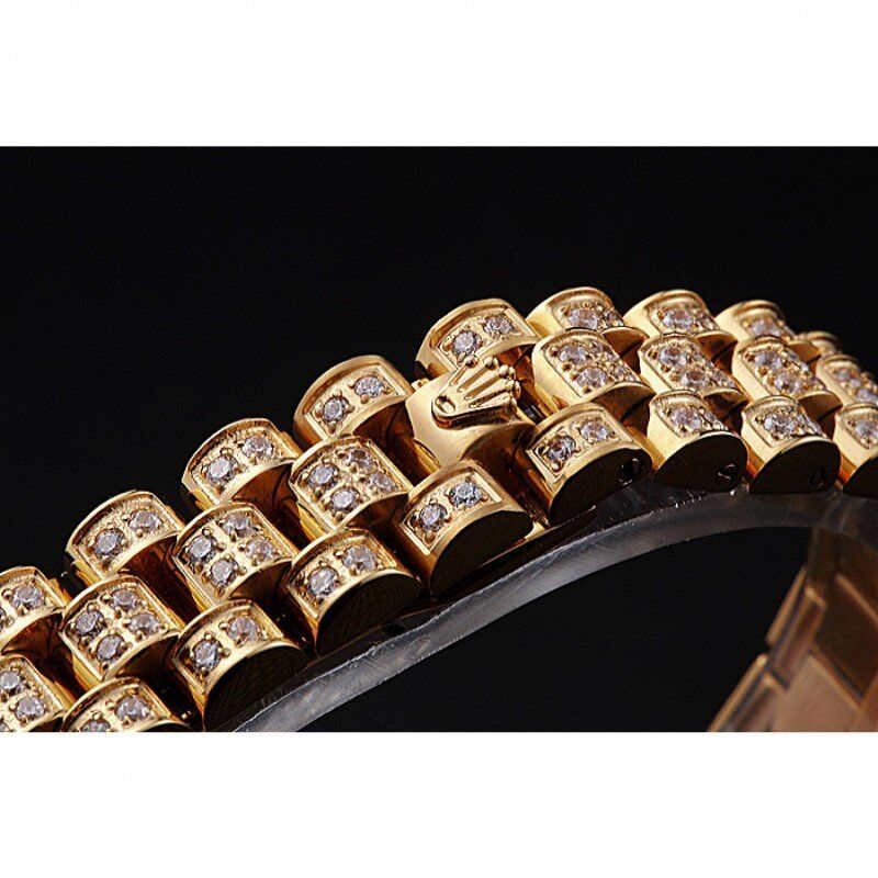 Super Clone Rolex DateJust Diamond Dial Gold 622024 - Image 7