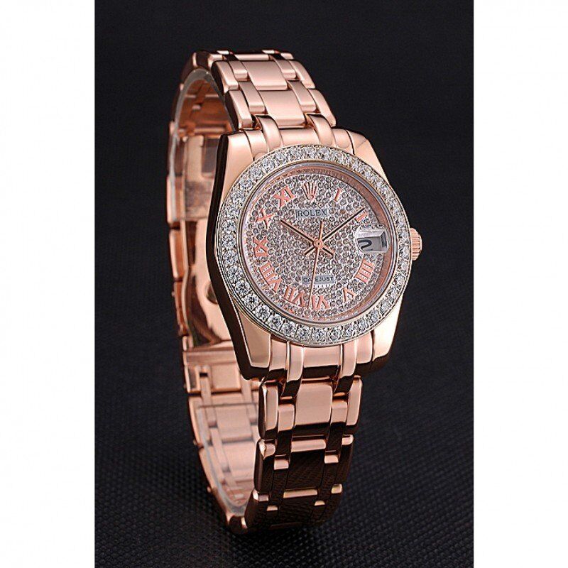 Rolex Datejust Diamond Dial And Bezel Pink Gold Case And Bracelet 622836 - Image 3