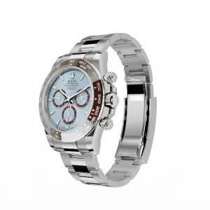 Vista alternativa de Super Clone Rolex Daytona Platona Ice Blue Dial m126506-0001