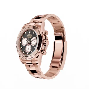 Super Clone Rolex Daytona Everose Gold Bright Black Sundust Dial m126505-0001 - Image 4