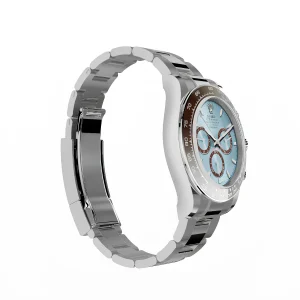 Super Clone Rolex Daytona Platona Ice Blue Dial m126506-0001 - Image 4